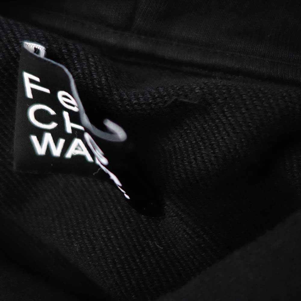 フェンチェンワン FF10HOO402 Black and Blue French Terry Hoodie ロゴ刺? 切替 プルオーバー パーカー ブラック系 XS【中古】