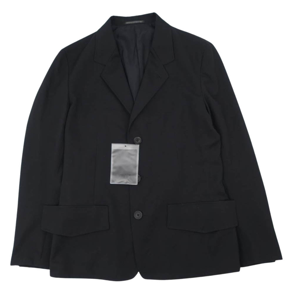 Yohji Yamamoto ヨウジヤマモト POUR HOMME プールオム 20SS HN-J37-100 ウールギャバジン ビッグフラップ テーラードジャケット ブラック系 2【中古】