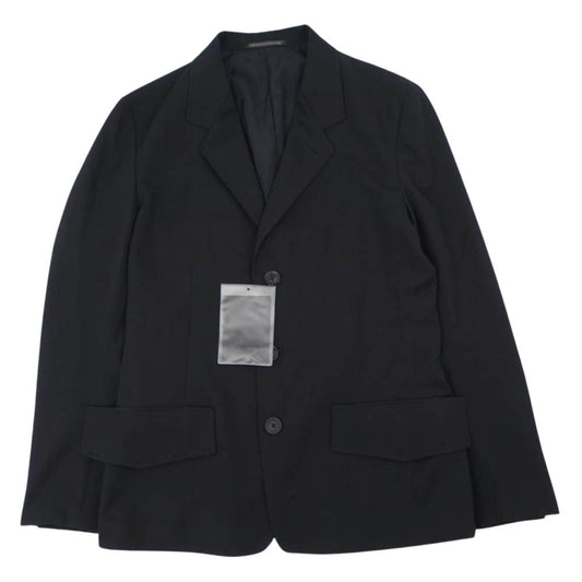 Yohji Yamamoto ヨウジヤマモト POUR HOMME プールオム 20SS HN-J37-100 ウールギャバジン ビッグフラップ テーラードジャケット ブラック系 2【中古】