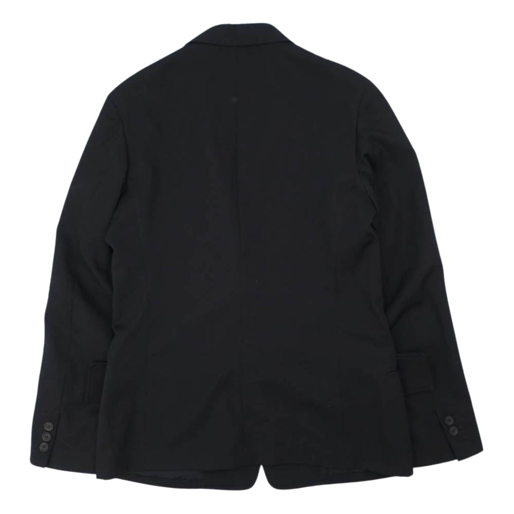 Yohji Yamamoto ヨウジヤマモト POUR HOMME プールオム 20SS HN-J37-100 ウールギャバジン ビッグフラップ テーラードジャケット ブラック系 2【中古】