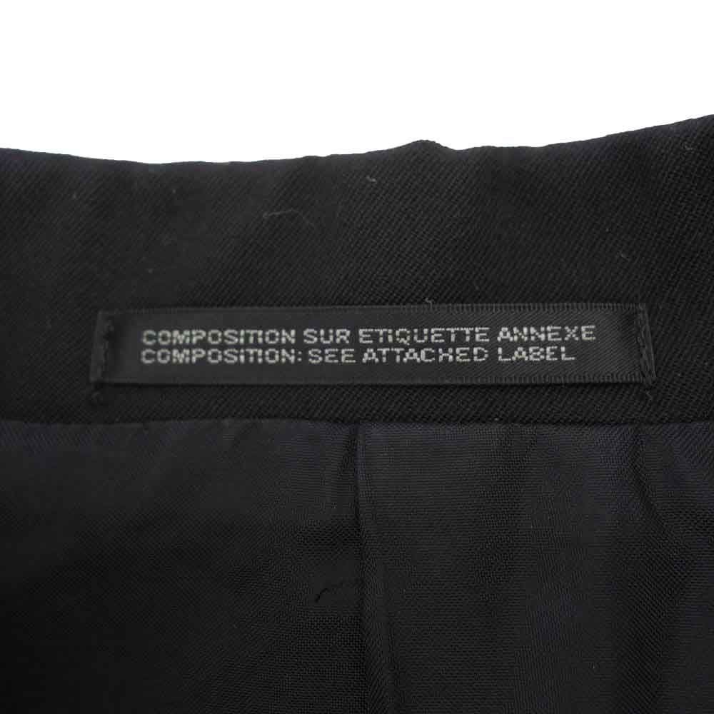 Yohji Yamamoto ヨウジヤマモト POUR HOMME プールオム 20SS HN-J37-100 ウールギャバジン ビッグフラップ テーラードジャケット ブラック系 2【中古】