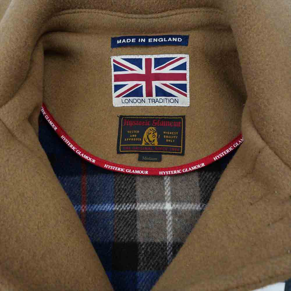 HYSTERIC GLAMOUR ヒステリックグラマー 02203AC02 LONDON TRADITION ロンドントラディション 英国製 デッキコート ダッフルコート ブラウン系 M【美品】【中古】