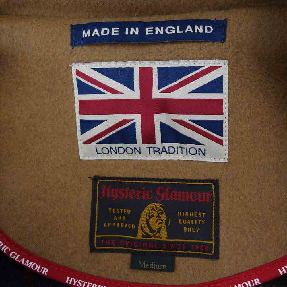 HYSTERIC GLAMOUR ヒステリックグラマー 02203AC02 LONDON TRADITION ロンドントラディション 英国製 デッキコート ダッフルコート ブラウン系 M【美品】【中古】