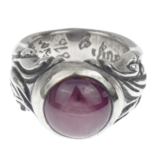 BILL WALL LEATHER ビルウォールレザー 20周年 カスタム 金ロウ ストーン ウェーブ リング シルバー系 10～11号程度【中古】