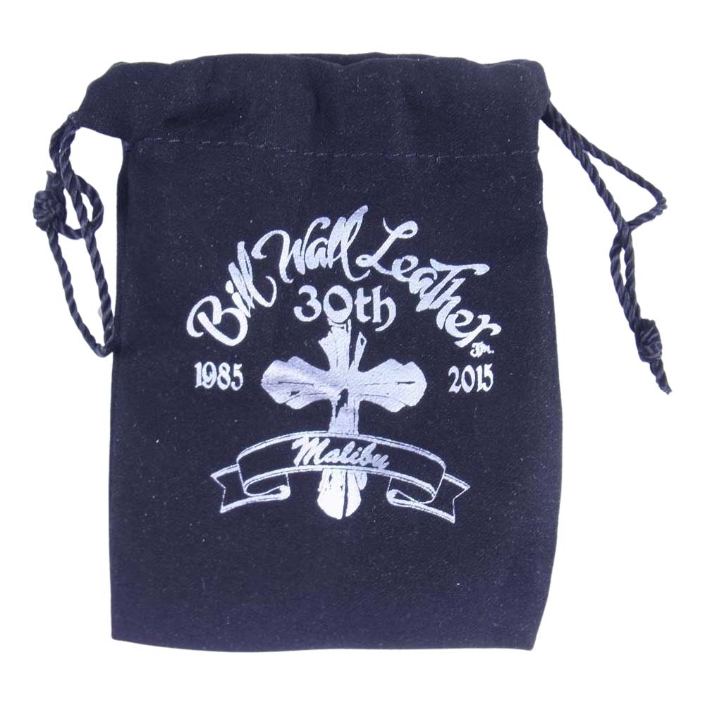 BILL WALL LEATHER ビルウォールレザー 18Kオーバーレイ ゴールドサダー nomad デーモン マスター スカル グラフィティ スパイダーウェブ ストーンアイ シルバー系 21号程度【中古】