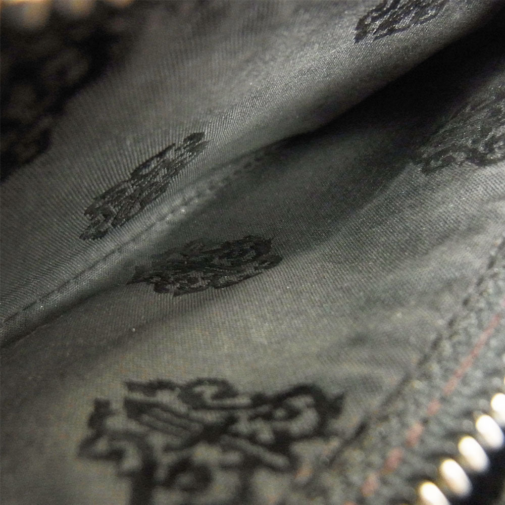 CHROME HEARTS クロムハーツ（原本無） REC F ZIP セメタリー キルテッド レザー ブラック系【中古】