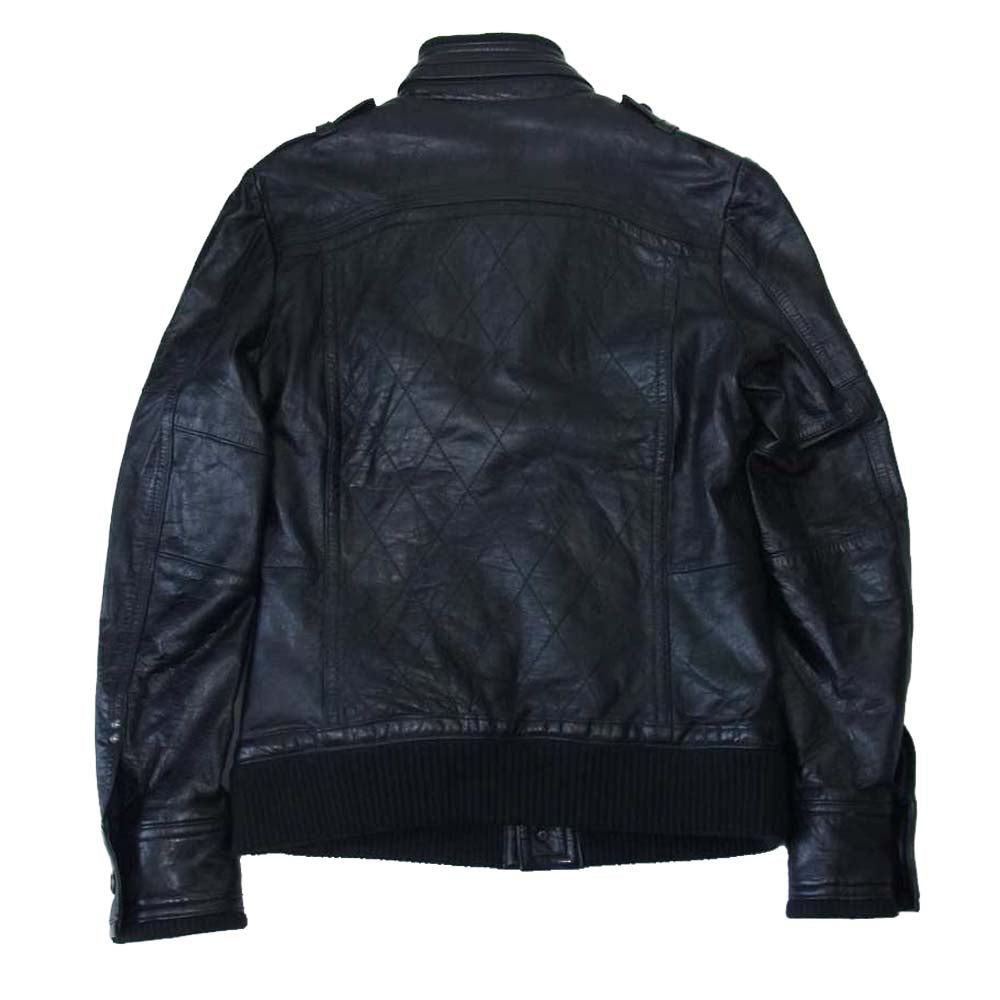 ゴーサンゴーイチプールオム ラムレザー フルボタン レザー ブルゾン ジャケット ブラック系 2【中古】