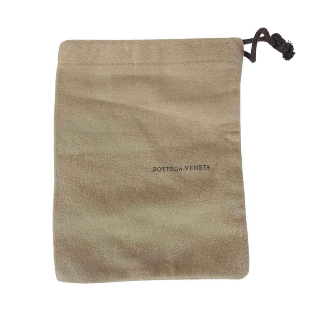 BOTTEGAVENETA ボッテガヴェネタ ダブルバックル イントレチャート レザー ブレスレット ブラック系 S【中古】