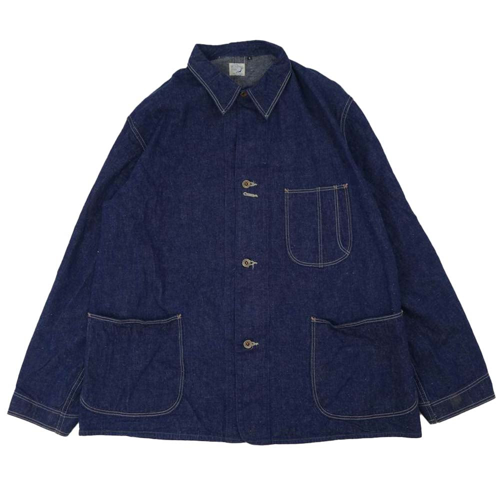 orSlow オアスロウ 01-6150-81 40年代モデル 9ozデニム カバーオール ジャケット ネイビー系 5【美品】【中古】