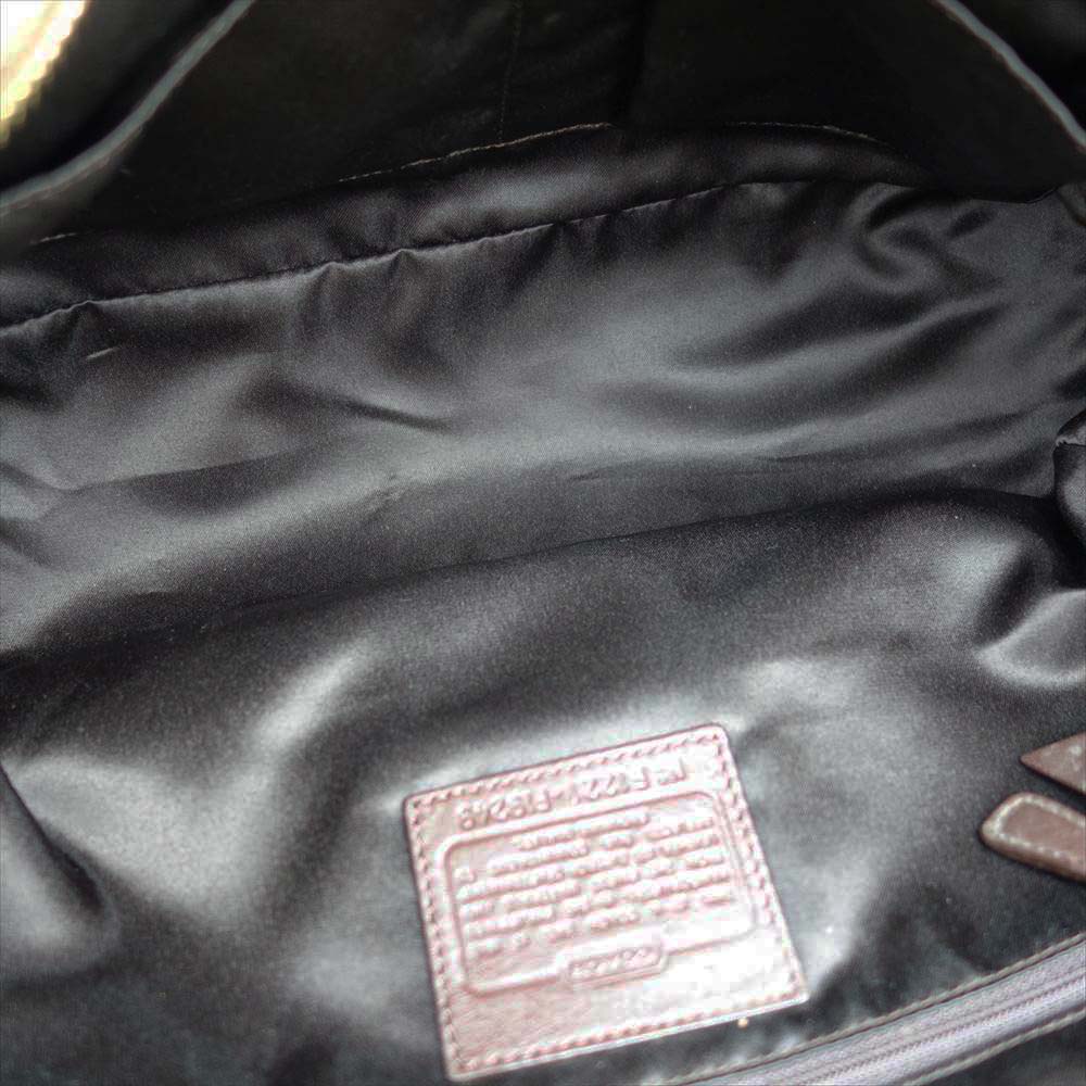 COACH コーチ F19249 シグネチャー ジップトートバッグ ブラウン系【中古】