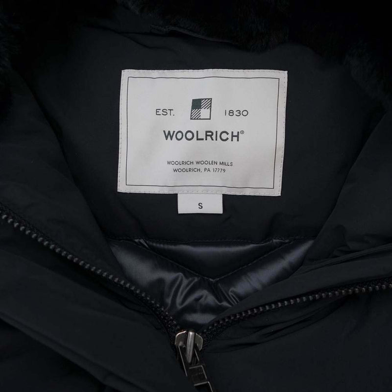 WOOLRICH ウールリッチ WWOU0412 国内正規品 MAPLE COAT メイプル ダウン コート ブラック系 S【美品】【中古】
