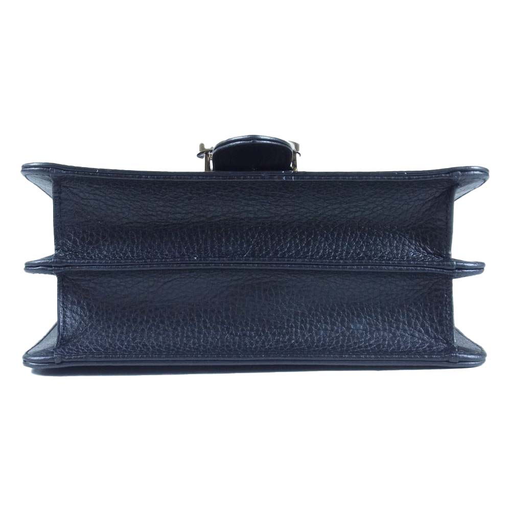 GUCCI グッチ 510304 インターロッキング チェーン ショルダー バッグ ブラック系【美品】【中古】