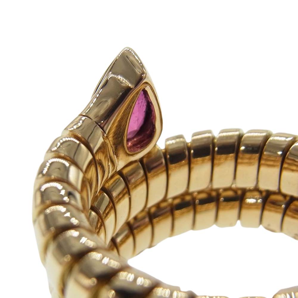 BVLGARI ブルガリ 【新品仕上げ済】 K18YG 750YG トゥボガス スネーク ゴールド系 14号～【極上美品】【中古】