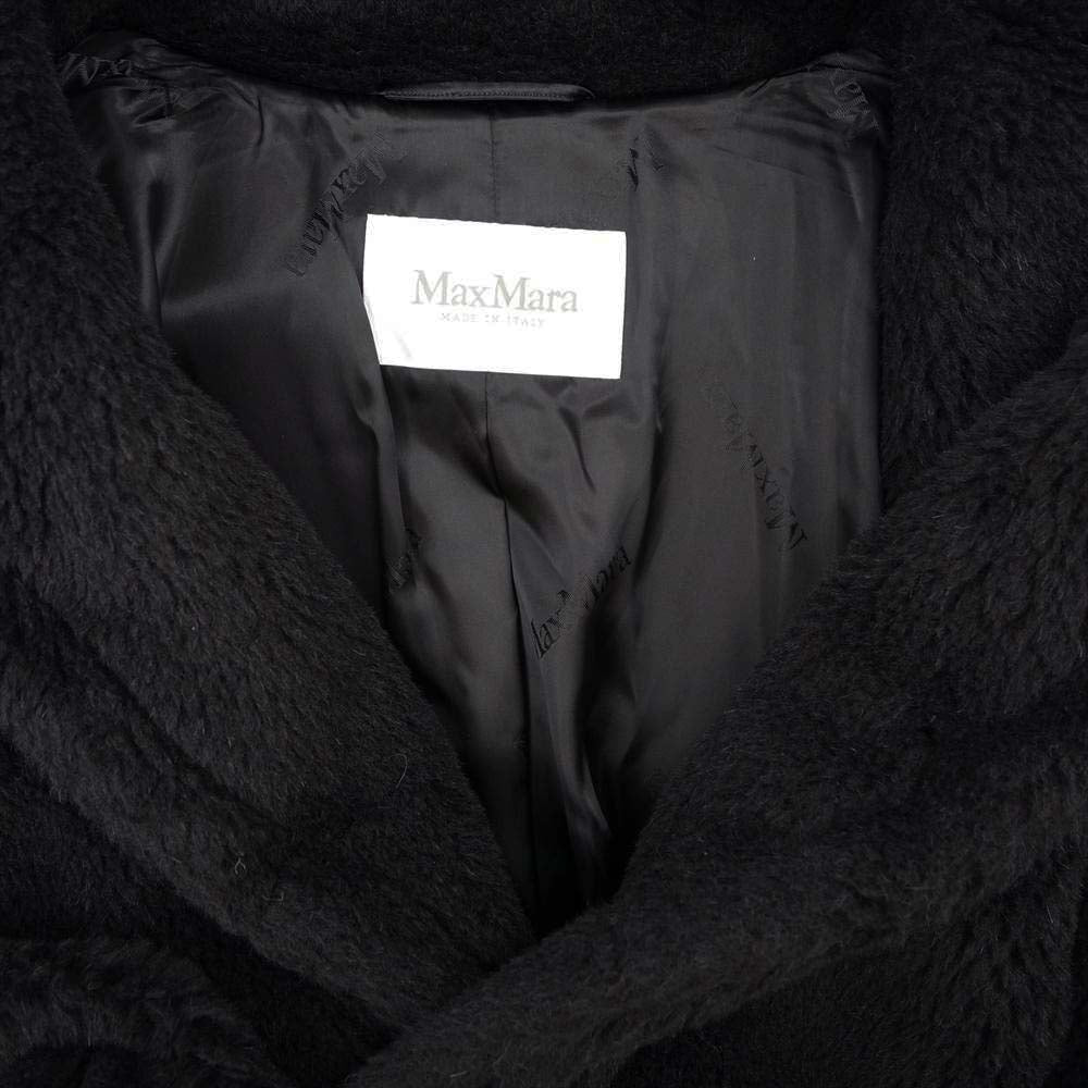 MAX MARA マックスマーラ 10160493 国内正規品 TEDDY BEAR ICON COAT テディベア アイコン コート アルパカ ウール ブラック系 S【美品】【中古】