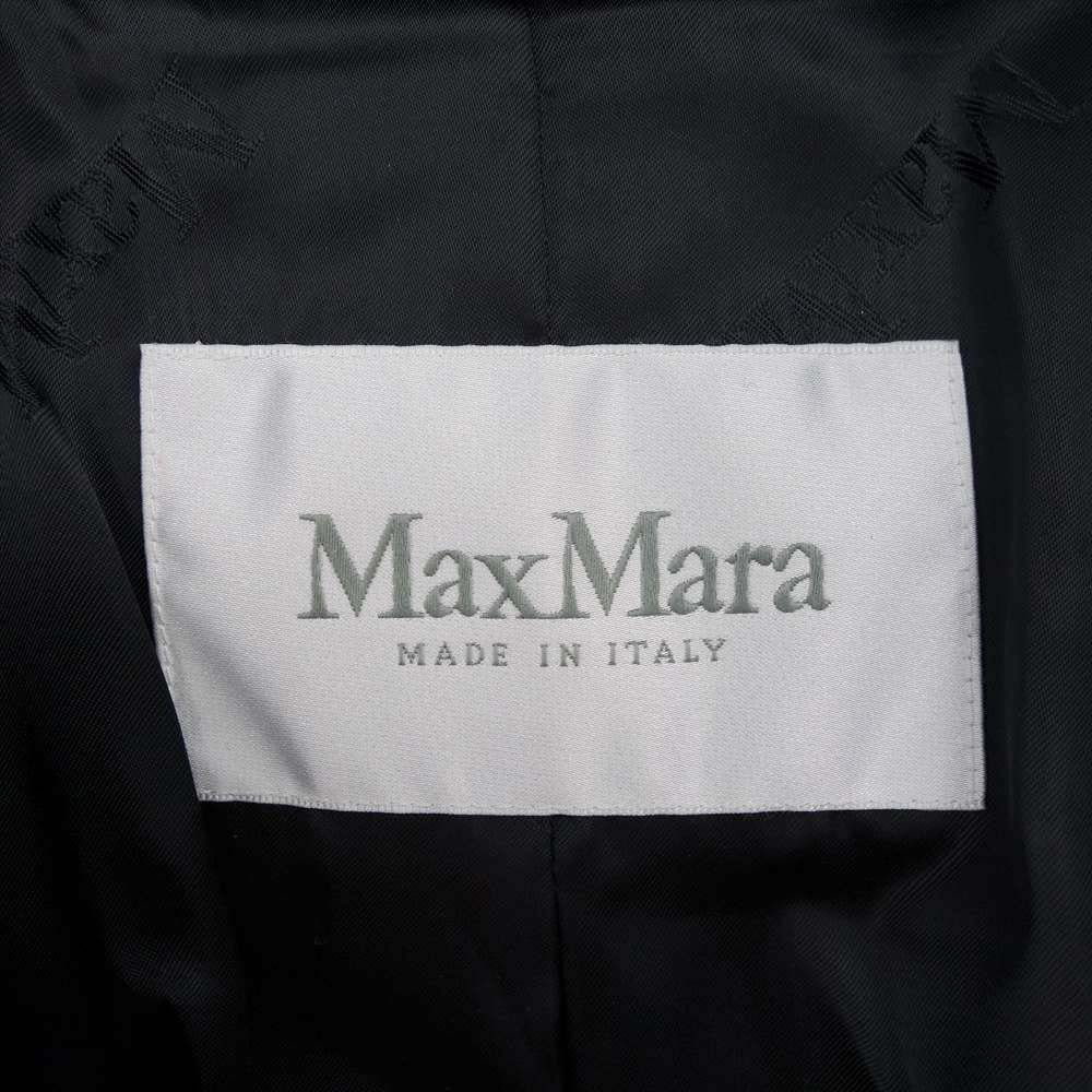 MAX MARA マックスマーラ 10160493 国内正規品 TEDDY BEAR ICON COAT テディベア アイコン コート アルパカ ウール ブラック系 S【美品】【中古】