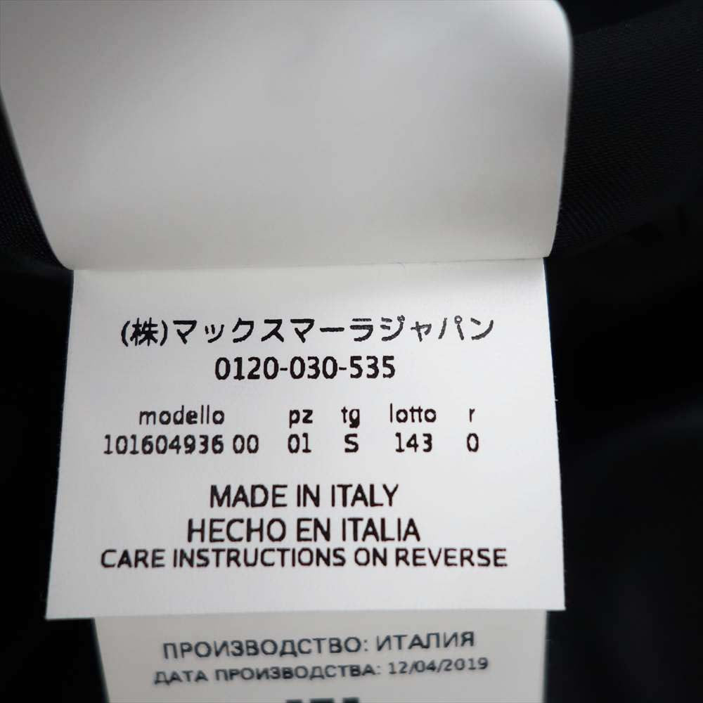 MAX MARA マックスマーラ 10160493 国内正規品 TEDDY BEAR ICON COAT テディベア アイコン コート アルパカ ウール ブラック系 S【美品】【中古】