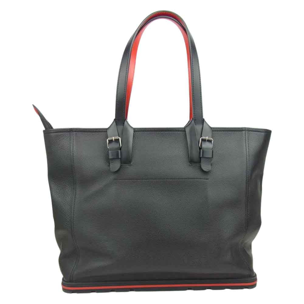 Christian Louboutin クリスチャンルブタン kabiker カバイカー レザー トート バッグ  ブラック系【中古】