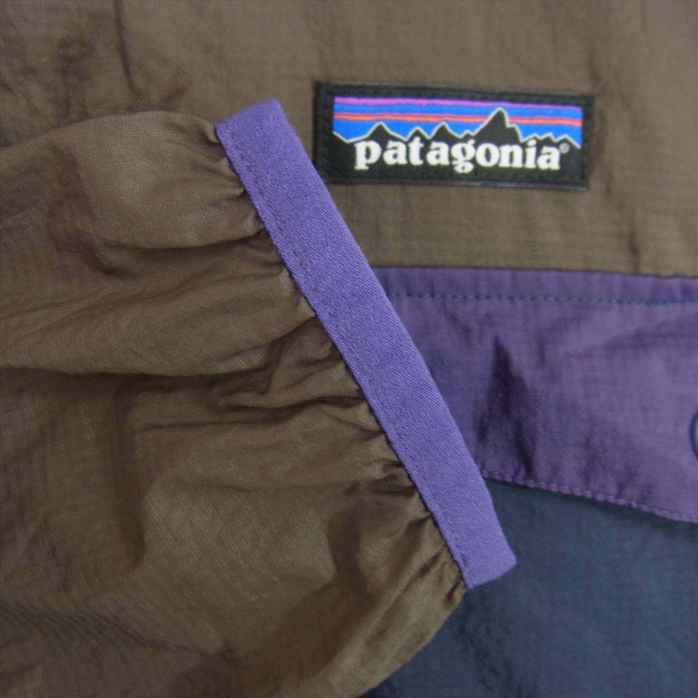 patagonia パタゴニア 19SS 24150 Houdini Snap-T P/O メンズ フーディニ スナップT プルオーバー ブラウン系 ネイビー系【美品】【中古】