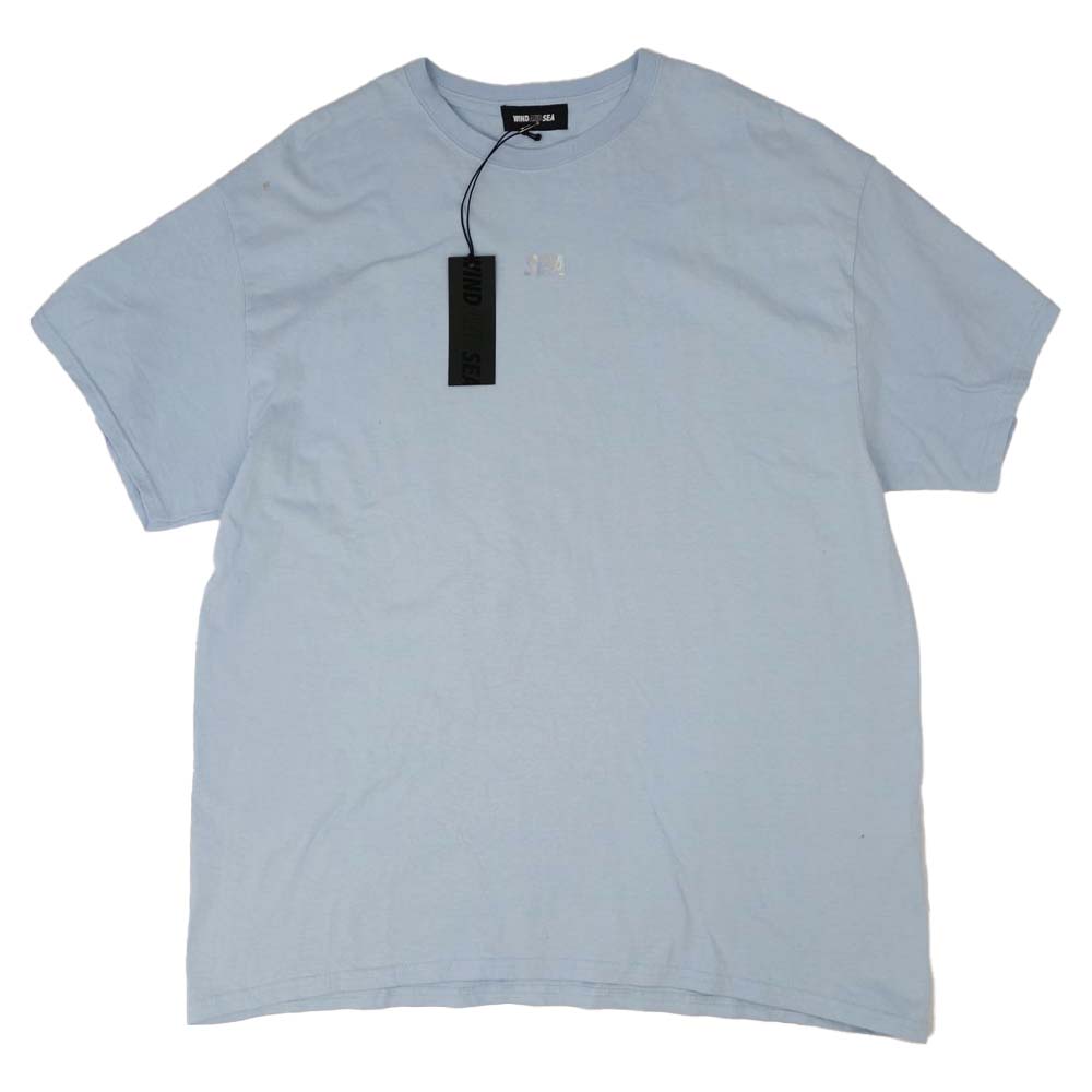 WIND AND SEA ウィンダンシー WDS-CS-219 WDS SMALL-IRIDESCENT T-SHIRT ライトブルー系 XL【中古】