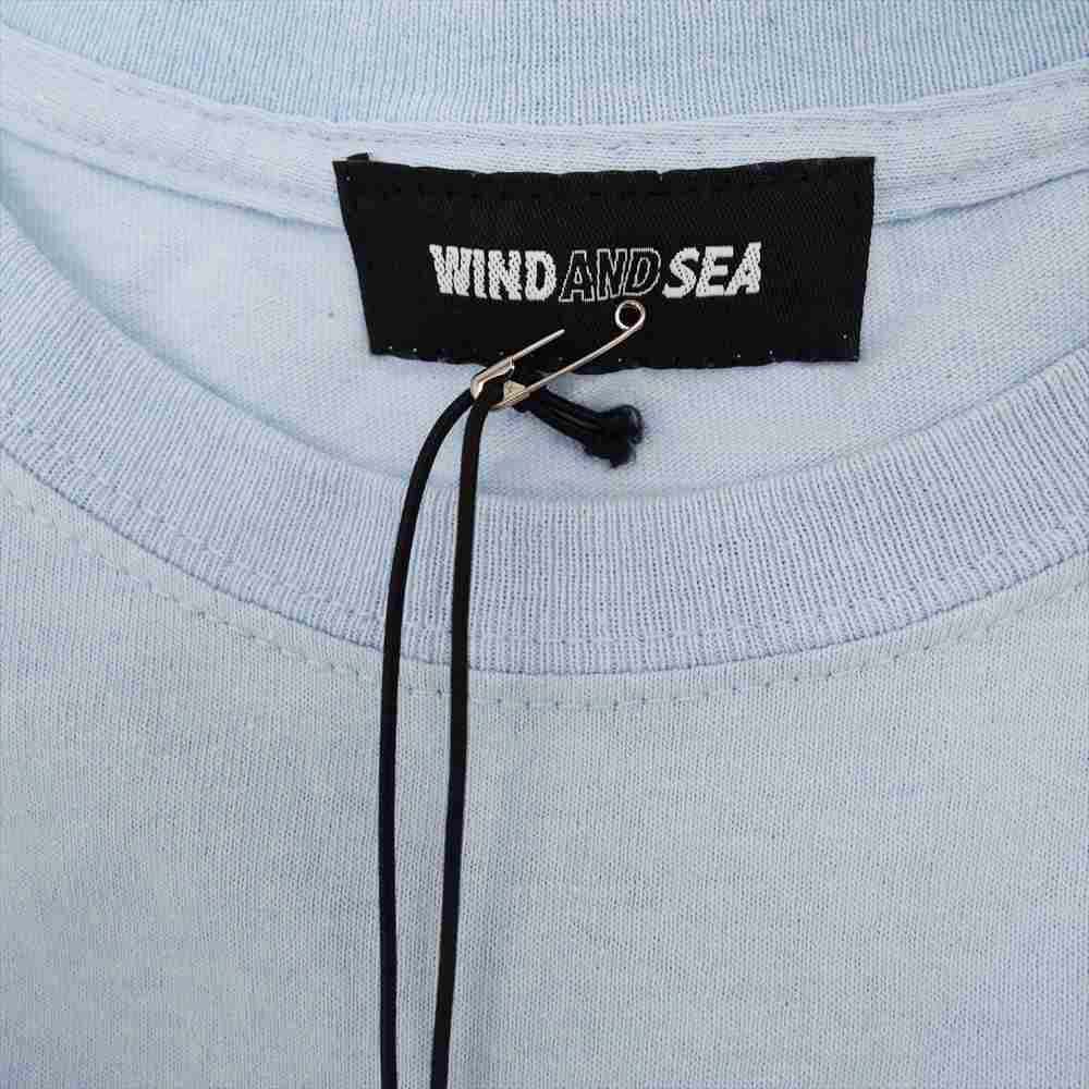 WIND AND SEA ウィンダンシー WDS-CS-219 WDS SMALL-IRIDESCENT T-SHIRT ライトブルー系 XL【中古】