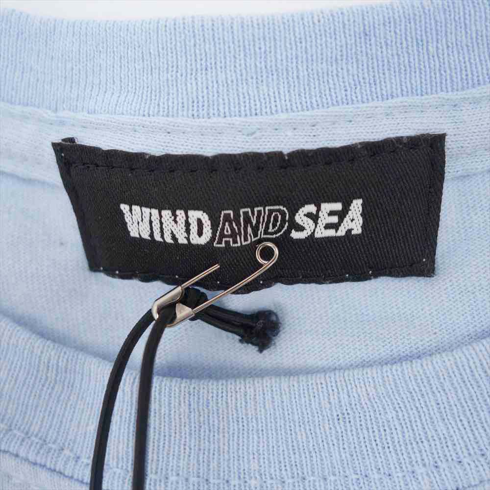 WIND AND SEA ウィンダンシー WDS-CS-219 WDS SMALL-IRIDESCENT T-SHIRT ライトブルー系 XL【中古】