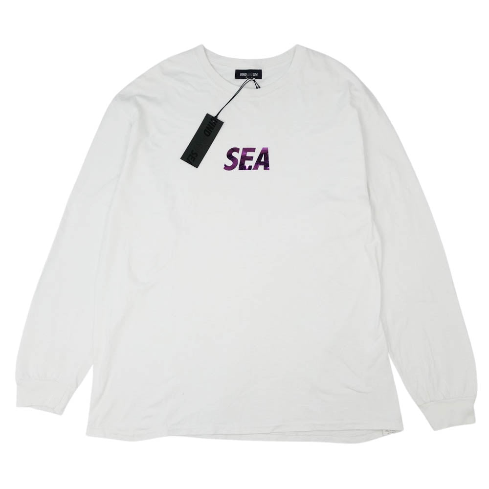 WIND AND SEA ウィンダンシー WDS-CS-208 foil L/S T-SHIRT ホワイト系 XL【中古】