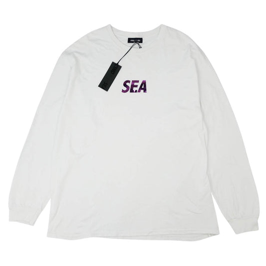 WIND AND SEA ウィンダンシー WDS-CS-208 foil L/S T-SHIRT ホワイト系 XL【中古】