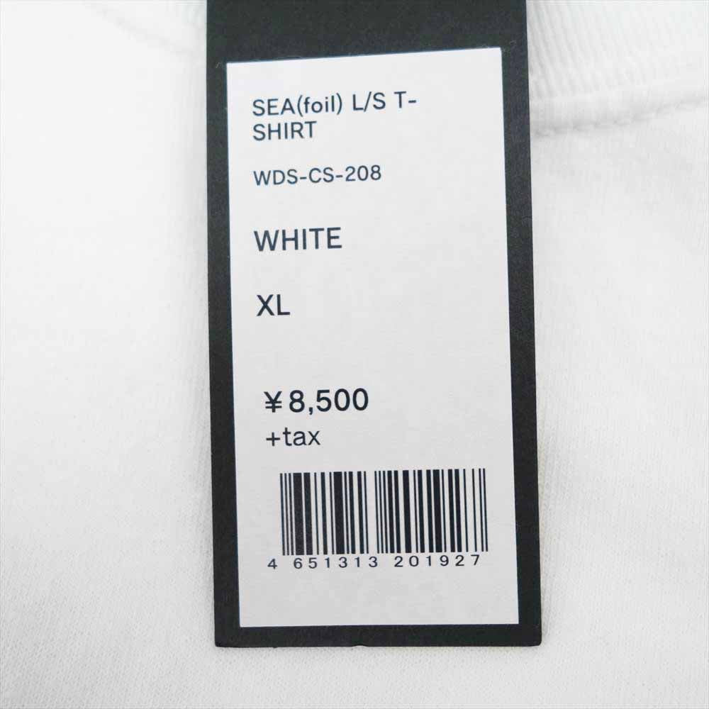 WIND AND SEA ウィンダンシー WDS-CS-208 foil L/S T-SHIRT ホワイト系 XL【中古】