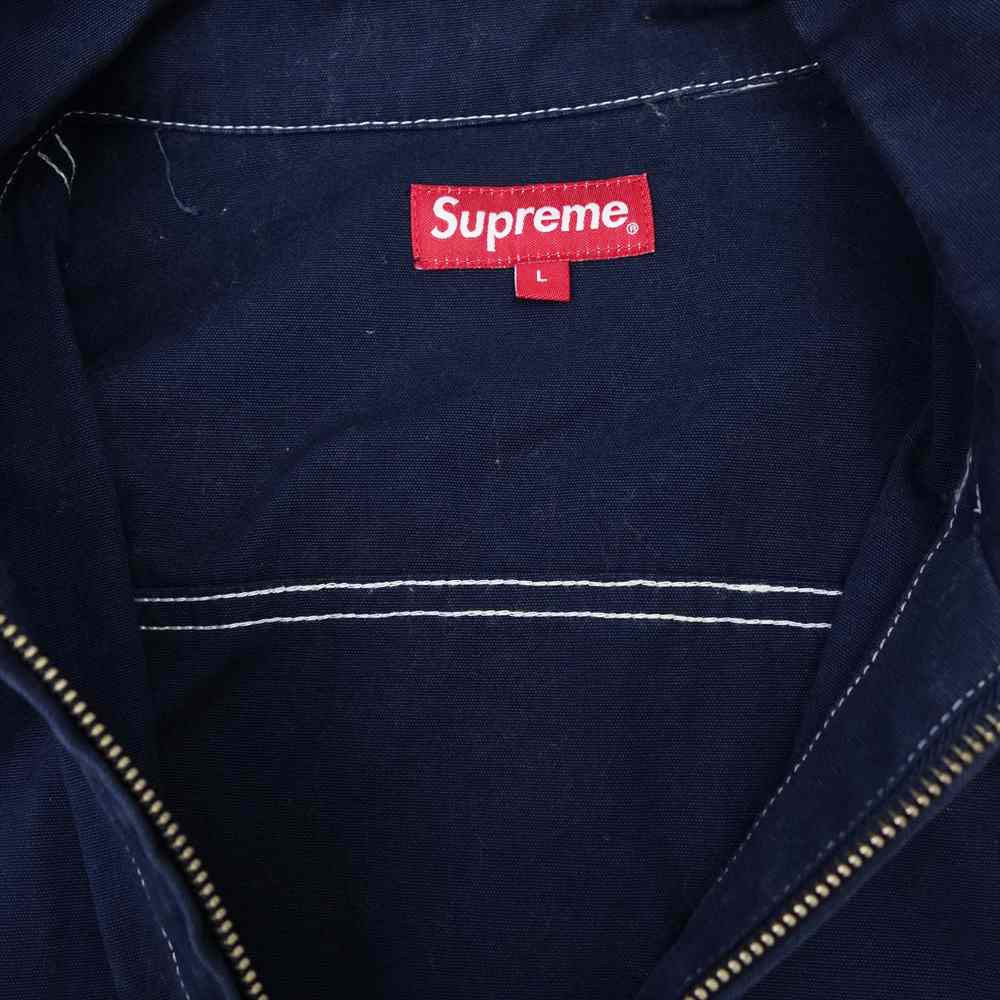 Supreme シュプリーム 18SS Contrast Stitch Work Jacket コントラスト ステッチ ワーク ネイビー系 L【中古】