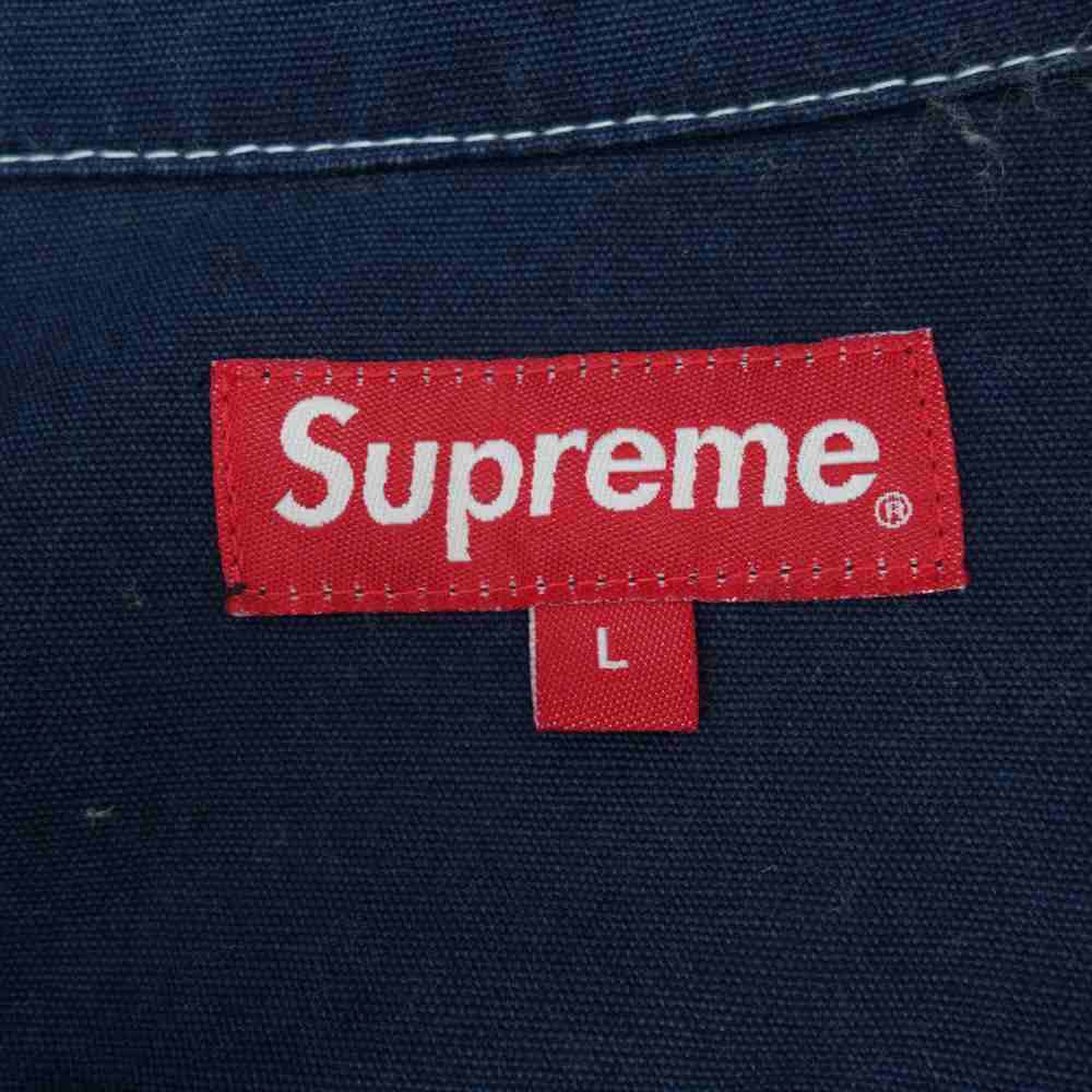 Supreme シュプリーム 18SS Contrast Stitch Work Jacket コントラスト ステッチ ワーク ネイビー系 L【中古】
