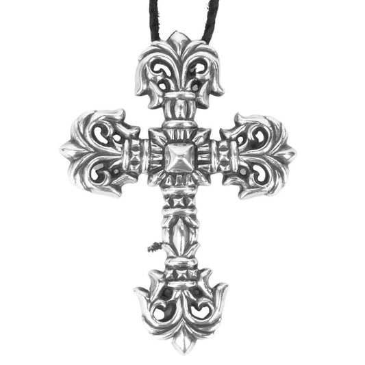 CHROME HEARTS クロムハーツ（原本有） FILIG CROSS LRG フィリグリークロス ラージ レースストッパー シルバー系【中古】