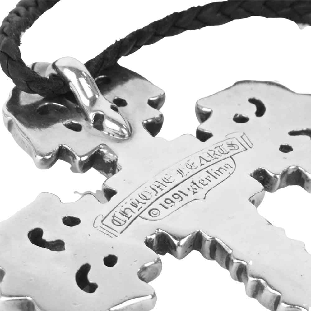 CHROME HEARTS クロムハーツ（原本有） FILIG CROSS LRG フィリグリークロス ラージ レースストッパー シルバー系【中古】
