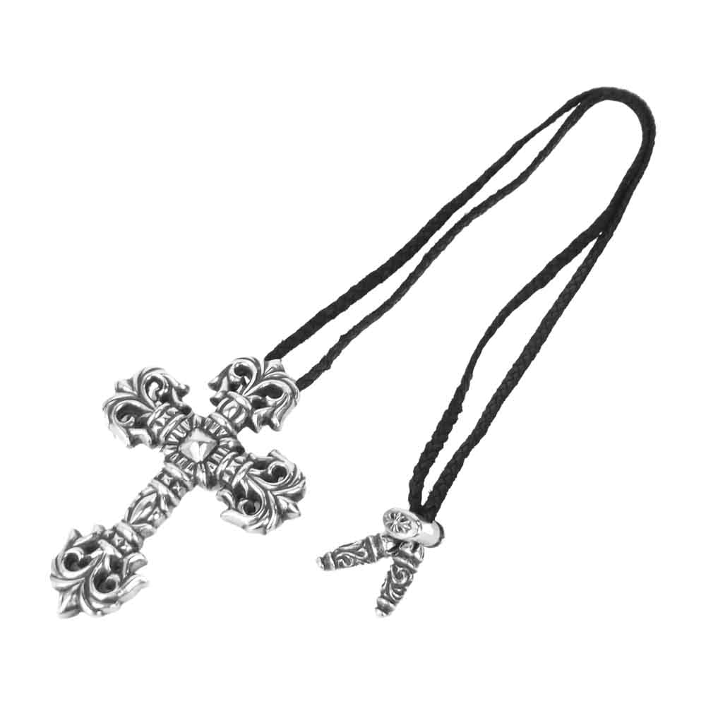 CHROME HEARTS クロムハーツ（原本有） FILIG CROSS LRG フィリグリークロス ラージ レースストッパー シルバー系【中古】