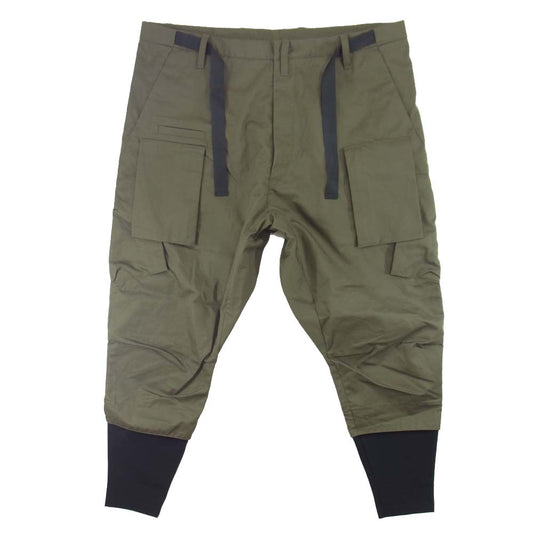 アクロニウム 18AW P23A-S 国内正規品 HD COTTON CARGO DRAWCORD TROUSER カーゴ トラウザー パンツ カーキ系 S【美品】【中古】