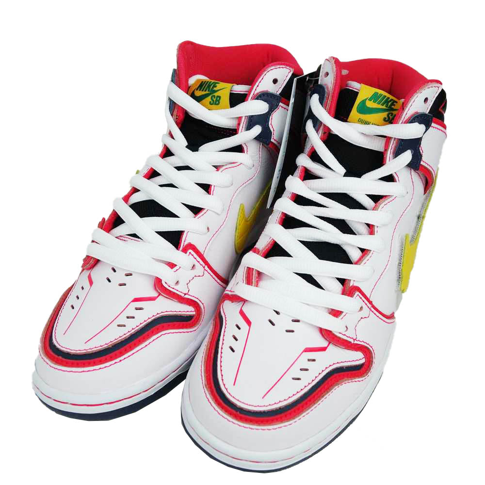 NIKE ナイキ DH7717-100 SB DUNK HIGH X GUNDAM UNICORN RX-0 UNICORN ガンダム ユニコーン ダンク ハイ ホワイト系 ピンク系 27cm【新古品】【未使用】【中古】
