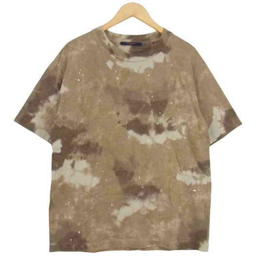 LOUIS VUITTON ルイ・ヴィトン 20SS 国内正規品 Camo Tie Dye Tee カモ タイダイ Tシャツ ブラウン系 M【中古】