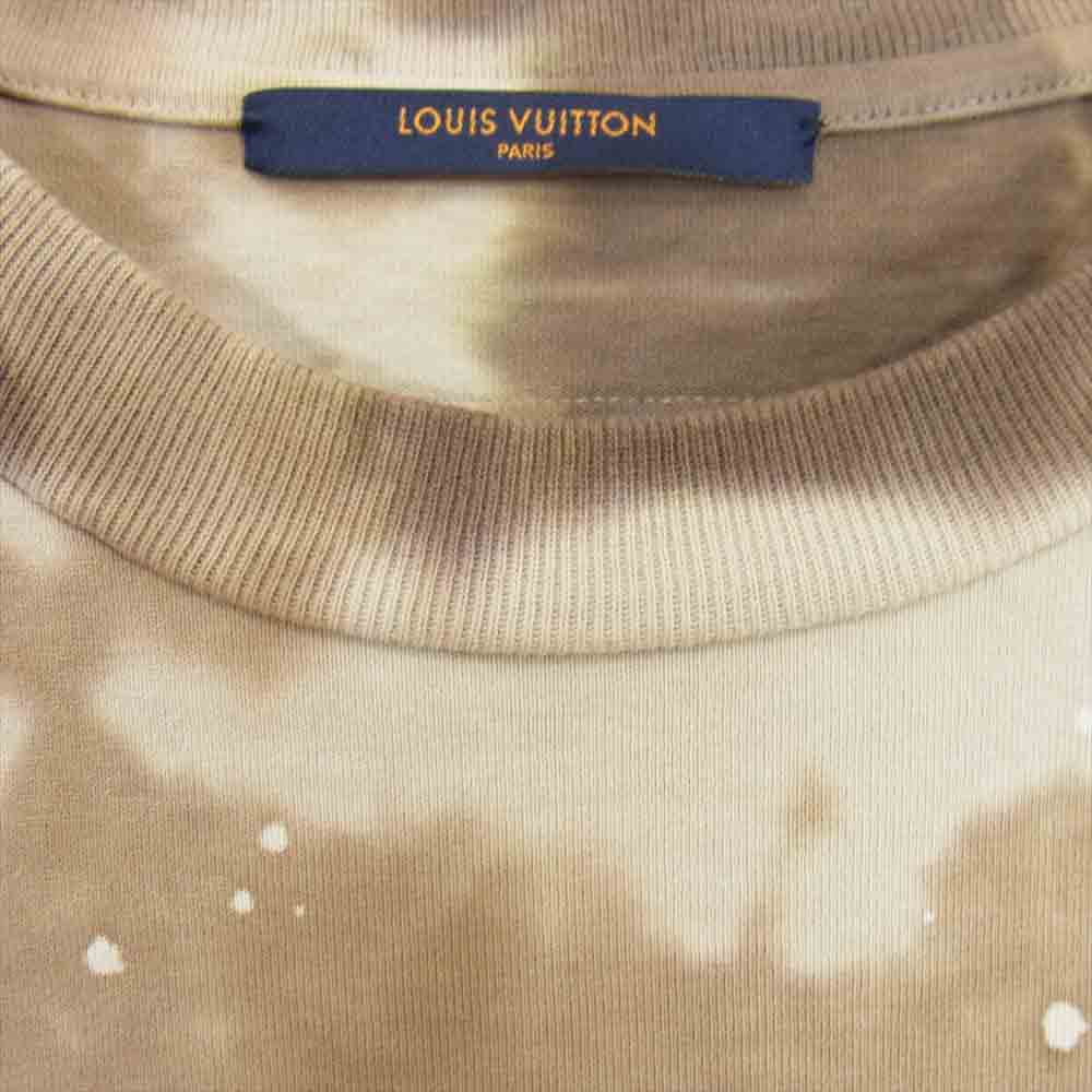 LOUIS VUITTON ルイ・ヴィトン 20SS 国内正規品 Camo Tie Dye Tee カモ タイダイ Tシャツ ブラウン系 M【中古】