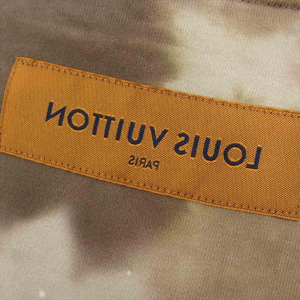 LOUIS VUITTON ルイ・ヴィトン 20SS 国内正規品 Camo Tie Dye Tee カモ タイダイ Tシャツ ブラウン系 M【中古】