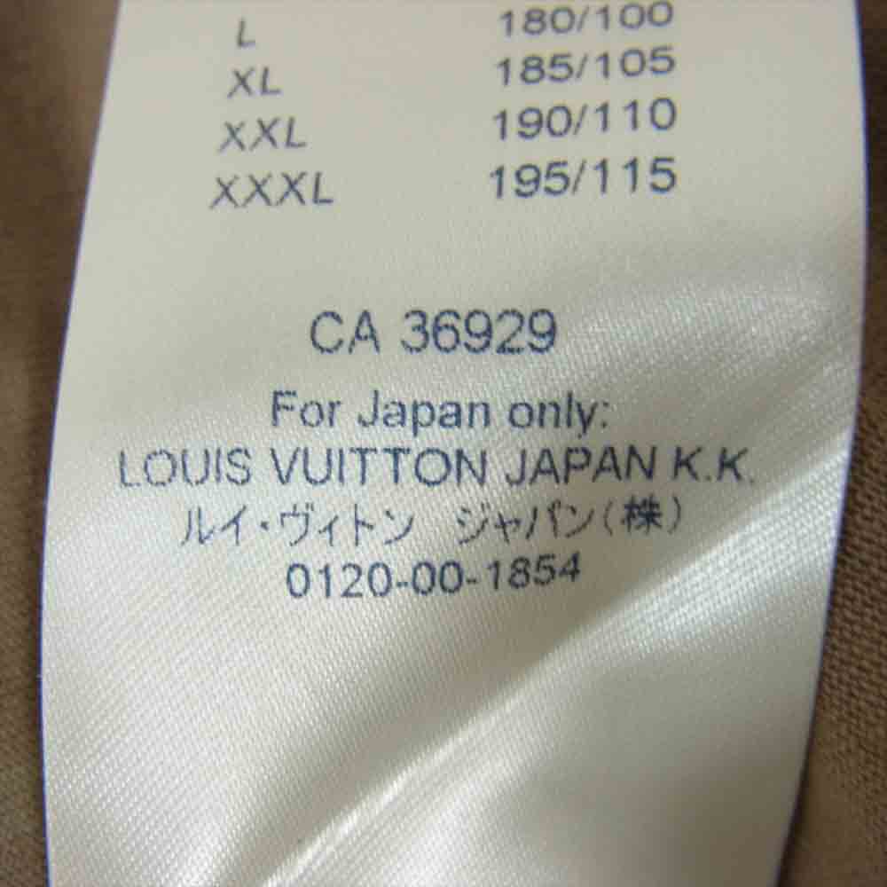 LOUIS VUITTON ルイ・ヴィトン 20SS 国内正規品 Camo Tie Dye Tee カモ タイダイ Tシャツ ブラウン系 M【中古】