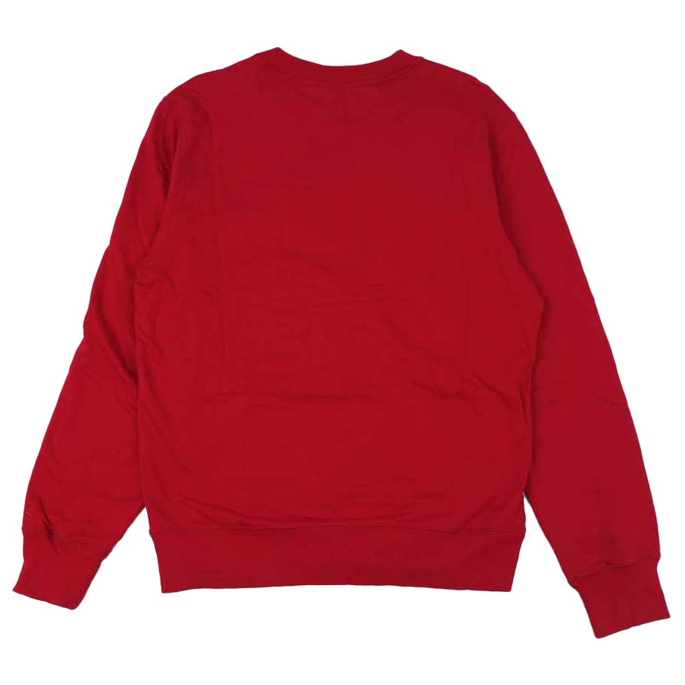 Supreme シュプリーム 17AW × LOUISVUITTON  LV Arc Logo Crewneck ルイヴィトン アーチロゴ クルーネック スウェット レッド系 M【中古】