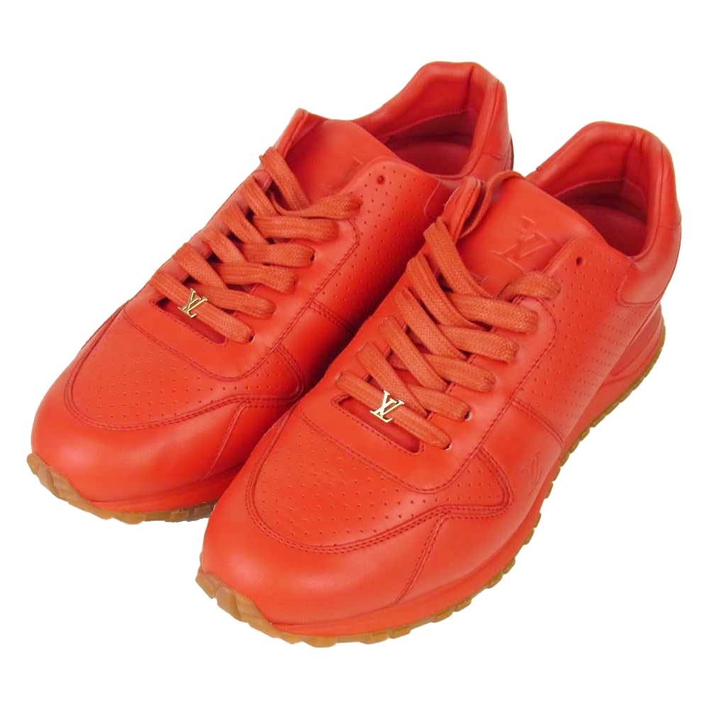 Supreme シュプリーム 17AW 1A3FC6 × LOUISVUITTON RUN AWAY SNEAKER ルイヴィトン レザー スニーカー レッド系 8(約27cm)【極上美品】【中古】