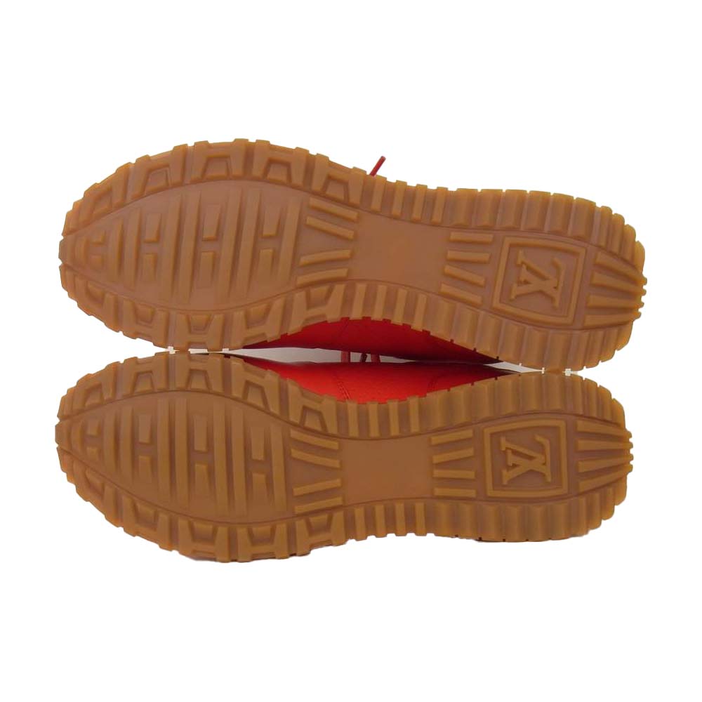 Supreme シュプリーム 17AW 1A3FC6 × LOUISVUITTON RUN AWAY SNEAKER ルイヴィトン レザー スニーカー レッド系 8(約27cm)【極上美品】【中古】