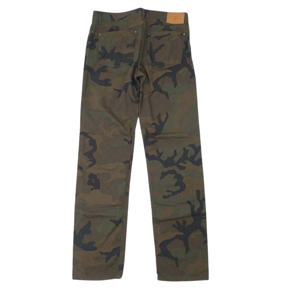 Supreme シュプリーム 17AW × LOUISVUITTON Jacquard Denim 5-Pocket Jeans Camo ルイヴィトン ジャカード デニム 5ポケット デニム ジーンズ マルチカラー系 34【中古】