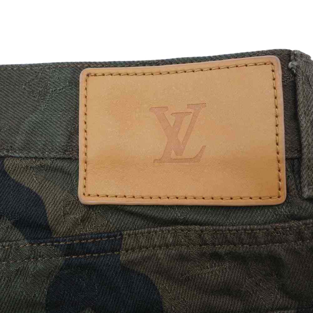 Supreme シュプリーム 17AW × LOUISVUITTON Jacquard Denim 5-Pocket Jeans Camo ルイヴィトン ジャカード デニム 5ポケット デニム ジーンズ マルチカラー系 34【中古】