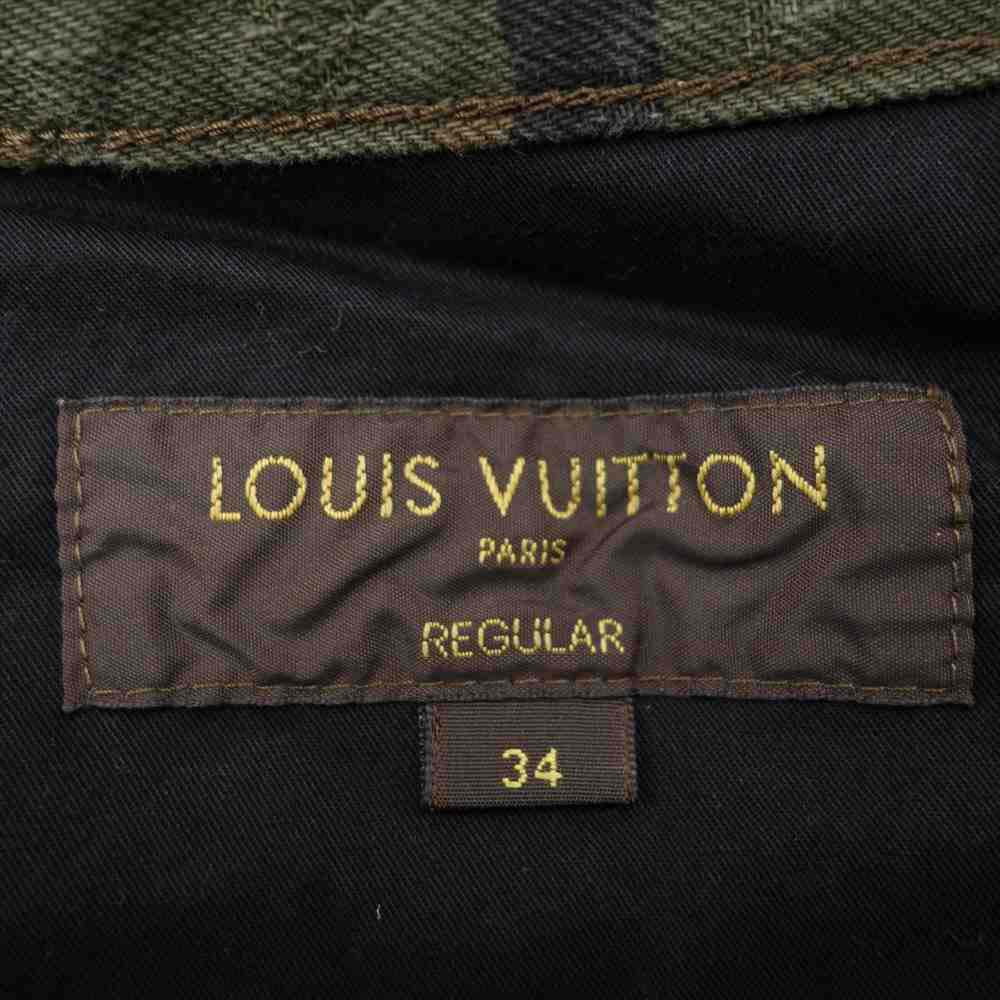 Supreme シュプリーム 17AW × LOUISVUITTON Jacquard Denim 5-Pocket Jeans Camo ルイヴィトン ジャカード デニム 5ポケット デニム ジーンズ マルチカラー系 34【中古】