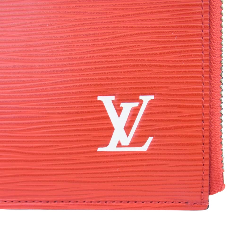 Supreme シュプリーム 17AW M67722 × LOUISVUITTON PO.JOUR GM SP EPI POCHETTE ルイヴィトン ジュール エピ ポシェット クラッチ レッド系【美品】【中古】