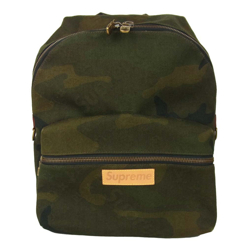 Supreme シュプリーム 17AW M44200 × LOUISVUITTON Apollo Backpack ルイヴィトン アポロ モノグラム カモ バックパック リュック【美品】【中古】