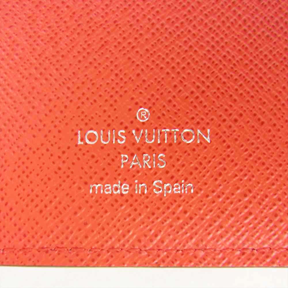 Supreme シュプリーム 17AW M67719 × LOUISVUITTON PF.BRAZZA SP EPI ポルトフォイユ ブラザ エピ 長財布 ウォレット レッド系【美品】【中古】