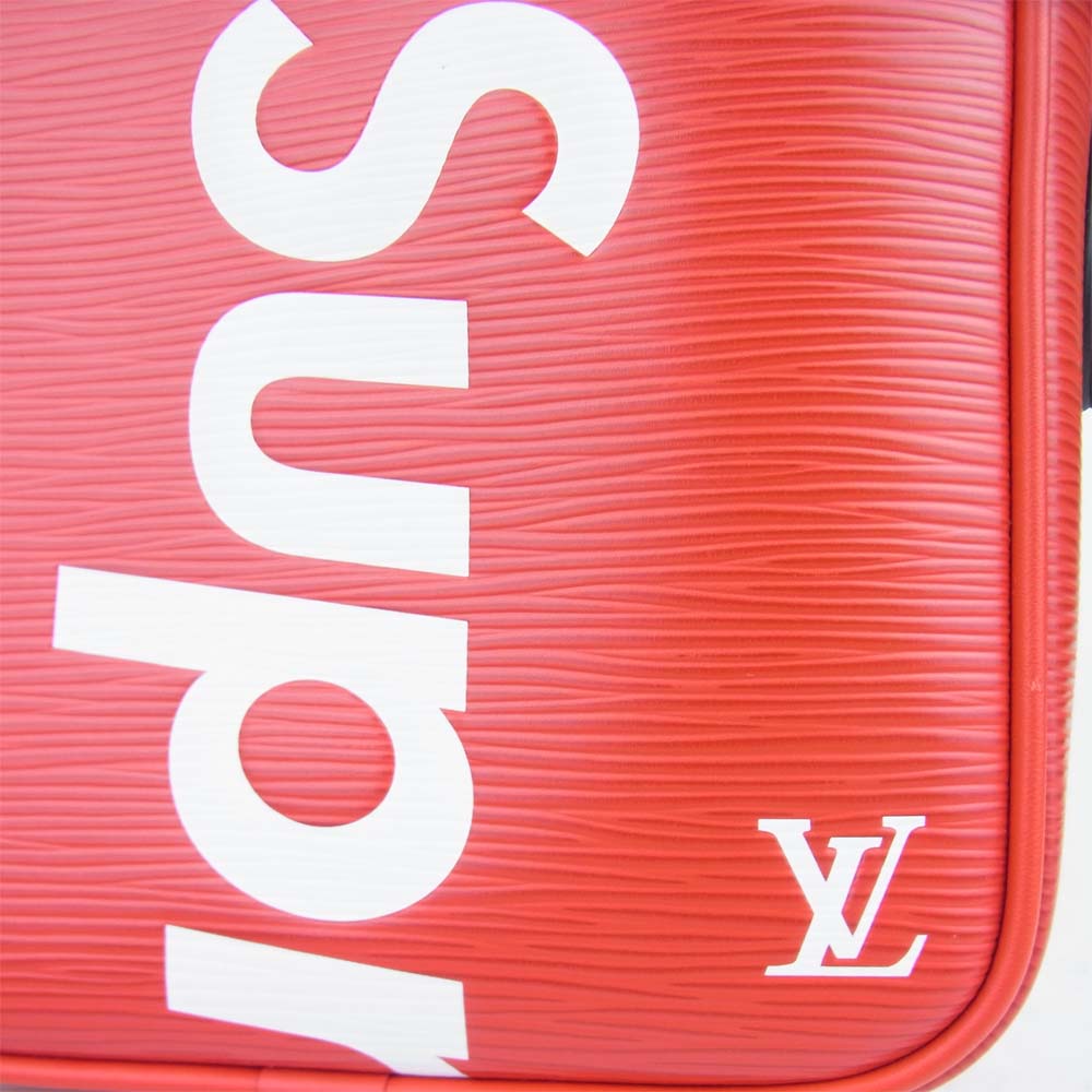 Supreme シュプリーム 17AW M53417 × LOUISVUITTON Danube PM ルイヴィトン ダヌーブ エピ レザー ショルダーバッグ レッド系【美品】【中古】