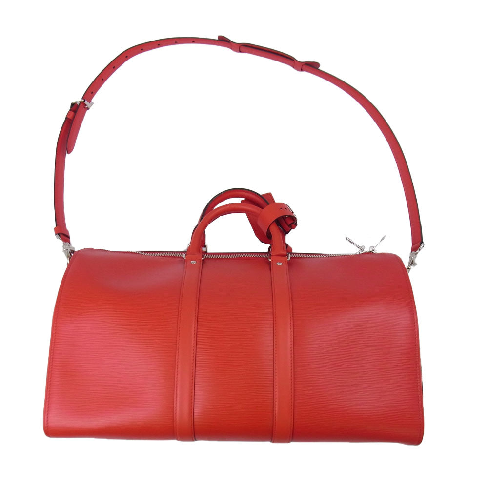 Supreme シュプリーム 17AW M53419 × LOUISVUITTON Keepall Bandouliere ルイヴィトン キーボル バンドリエール 45 ボストン バッグ レッド系【美品】【中古】